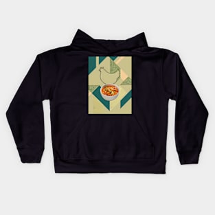 Butter chicken art Kids Hoodie